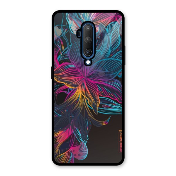 Multi-Colour Flowers Glass Back Case for OnePlus 7T Pro