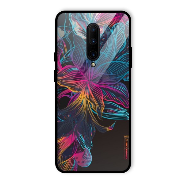 Multi-Colour Flowers Glass Back Case for OnePlus 7 Pro