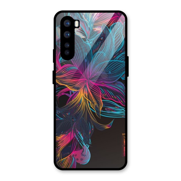 Multi-Colour Flowers Glass Back Case for OnePlus Nord