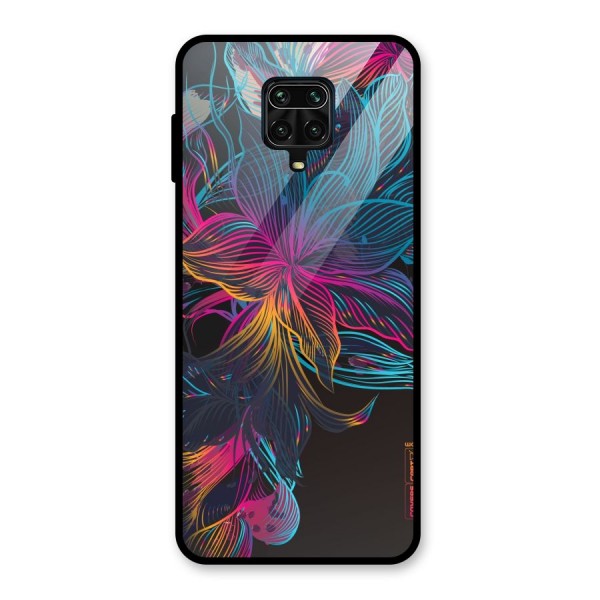 Multi-Colour Flowers Glass Back Case for Poco M2 Pro