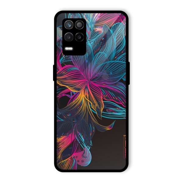 Multi-Colour Flowers Glass Back Case for Realme 9 5G