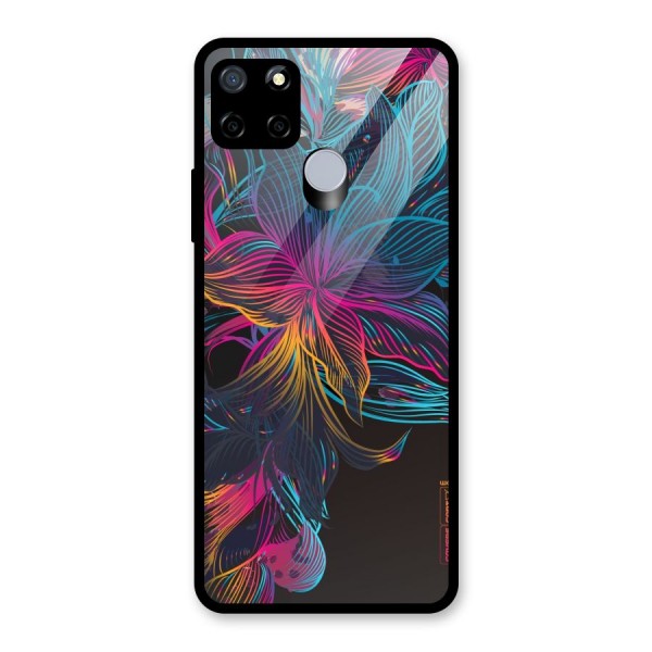 Multi-Colour Flowers Glass Back Case for Realme Narzo 20