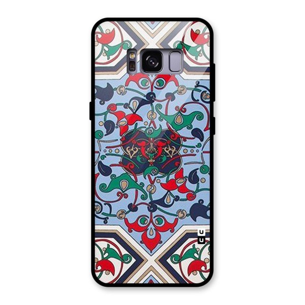 Multi Block Pattern Glass Back Case for Galaxy S8