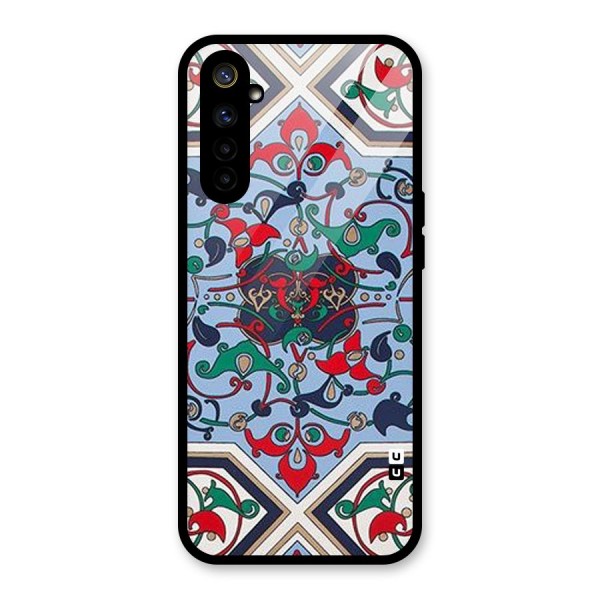 Multi Block Pattern Glass Back Case for Realme 6