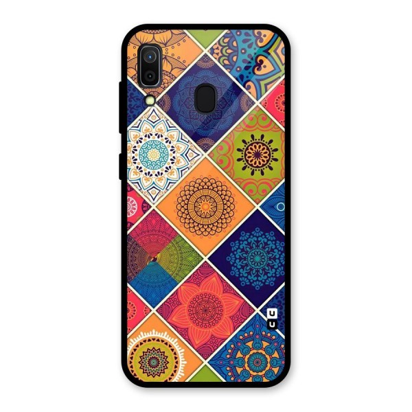 Multi Designs Glass Back Case for Galaxy A30