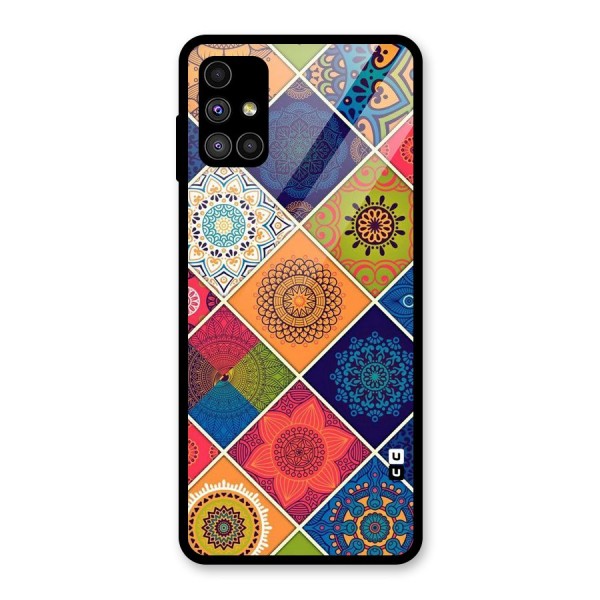 Multi Designs Glass Back Case for Galaxy M51