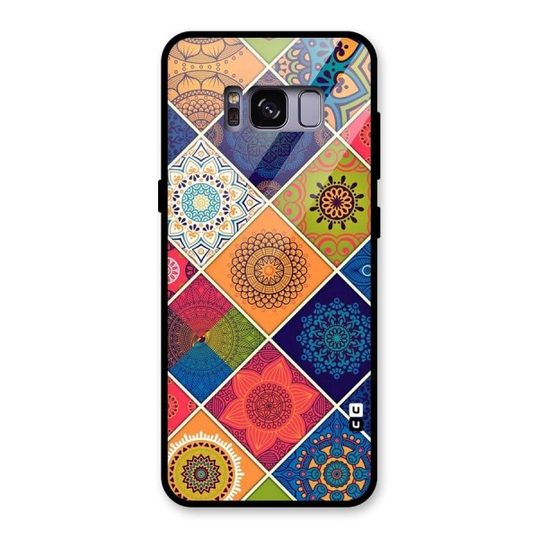 Multi Designs Glass Back Case for Galaxy S8