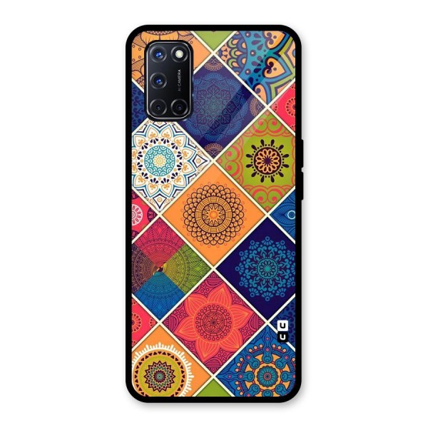 Multi Designs Glass Back Case for Oppo A52