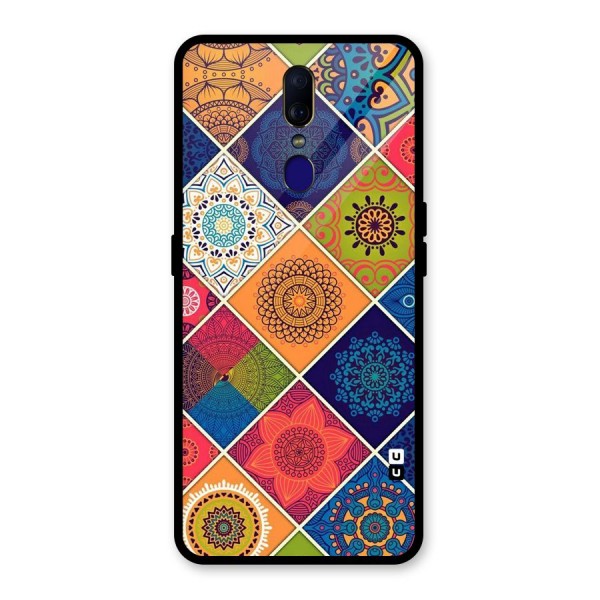 Multi Designs Glass Back Case for Oppo F11