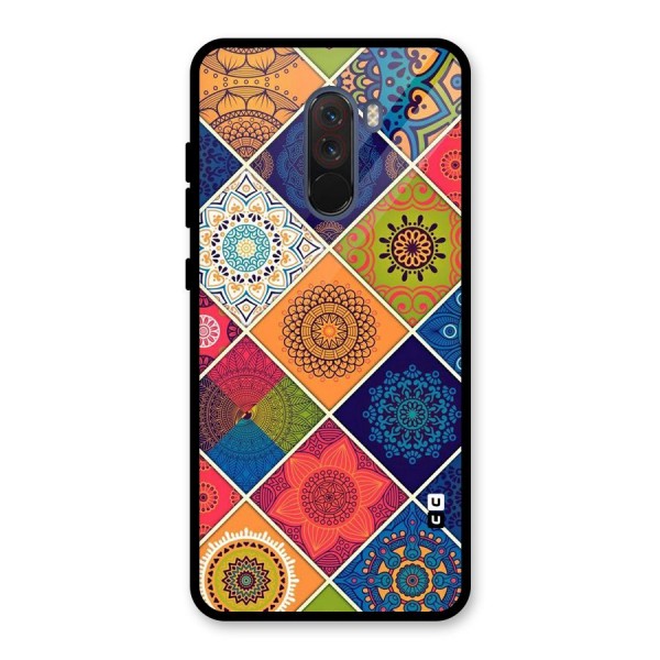 Multi Designs Glass Back Case for Poco F1