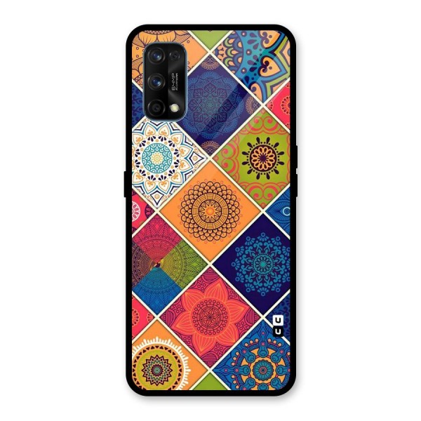 Multi Designs Glass Back Case for Realme 7 Pro