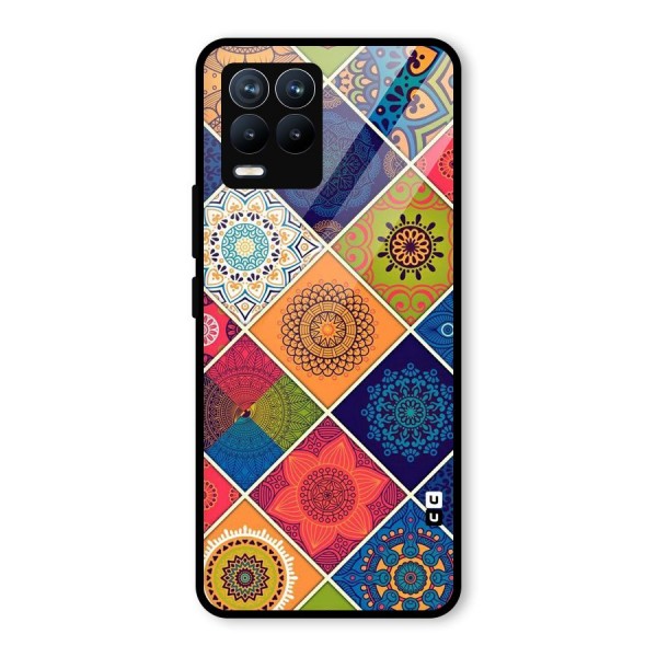 Multi Designs Glass Back Case for Realme 8 Pro