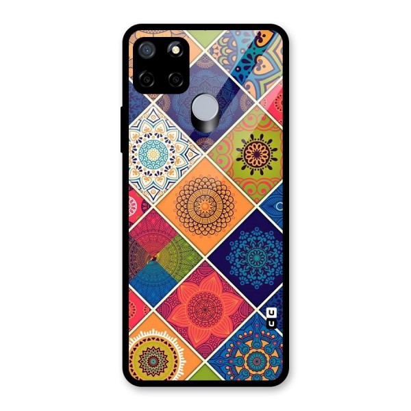 Multi Designs Glass Back Case for Realme C12