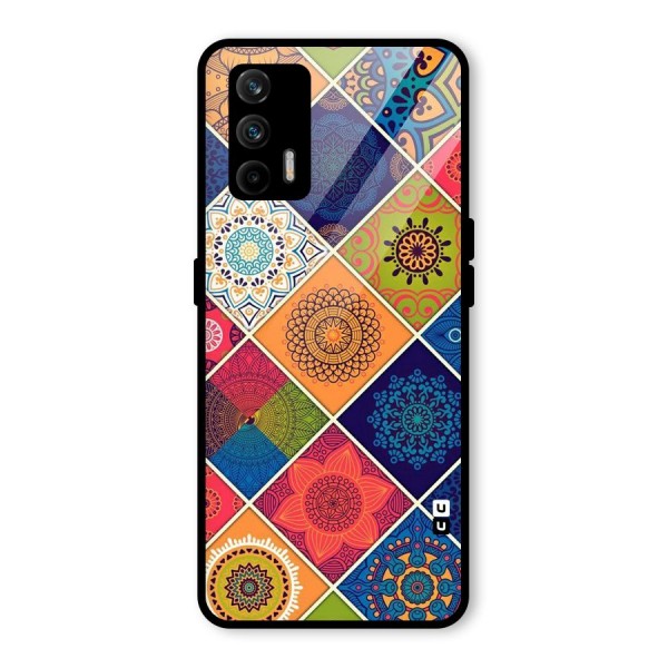 Multi Designs Glass Back Case for Realme X7 Max