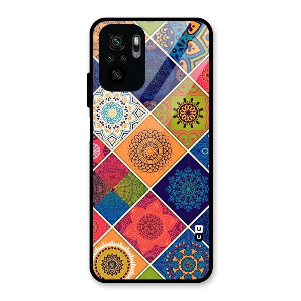 Multi Designs Glass Back Case for Redmi Note 10