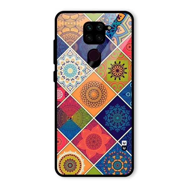 Multi Designs Glass Back Case for Redmi Note 9