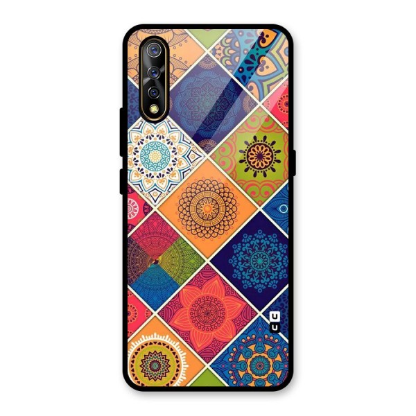 Multi Designs Glass Back Case for Vivo S1