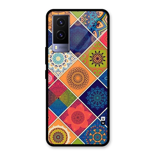 Multi Designs Glass Back Case for Vivo V21e 5G