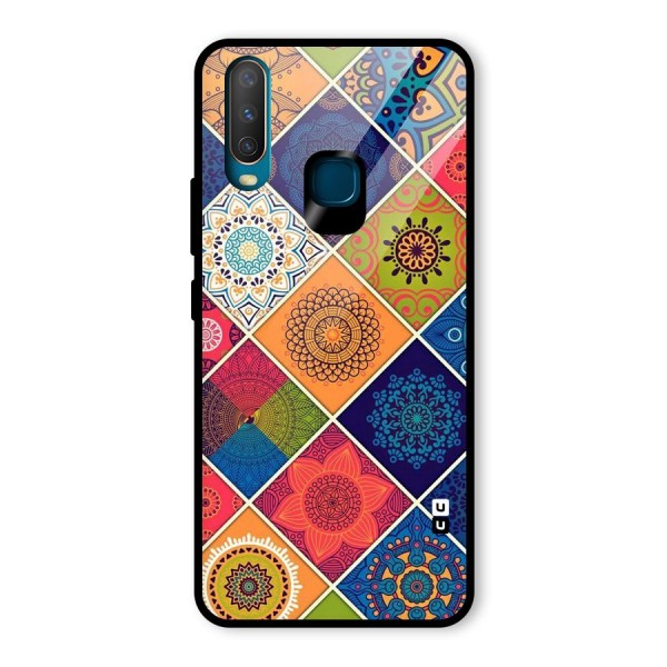 Multi Designs Glass Back Case for Vivo Y12