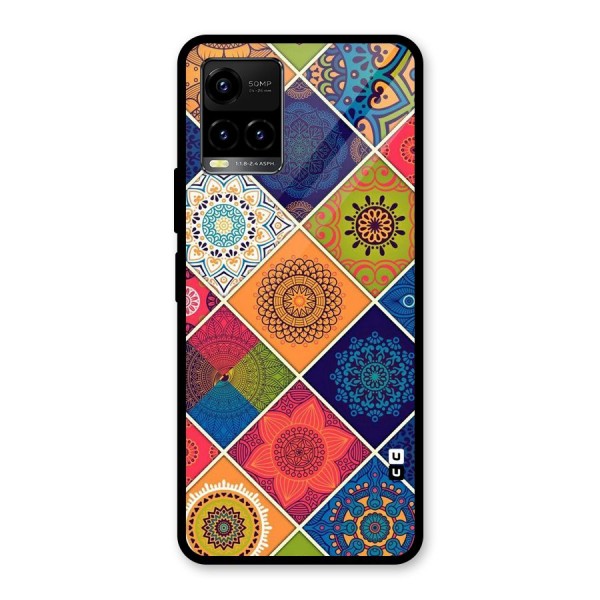 Multi Designs Glass Back Case for Vivo Y21A