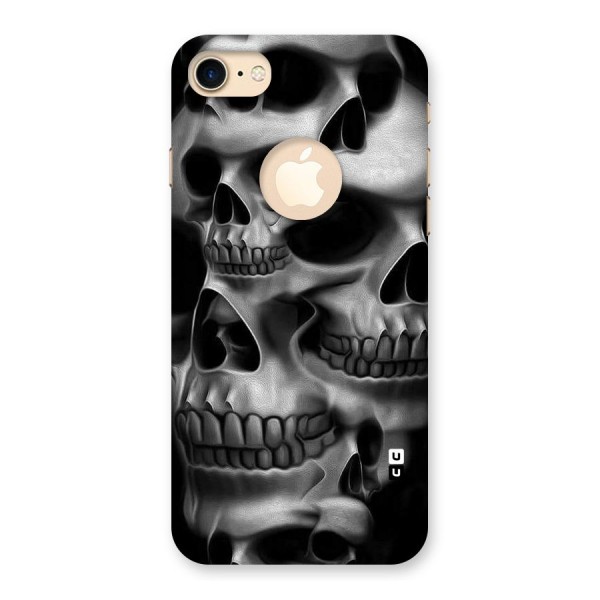 Multiple Skulls Back Case for iPhone 8 Logo Cut