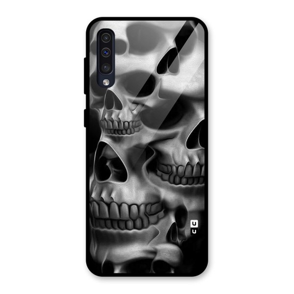 Multiple Skulls Glass Back Case for Galaxy A50s