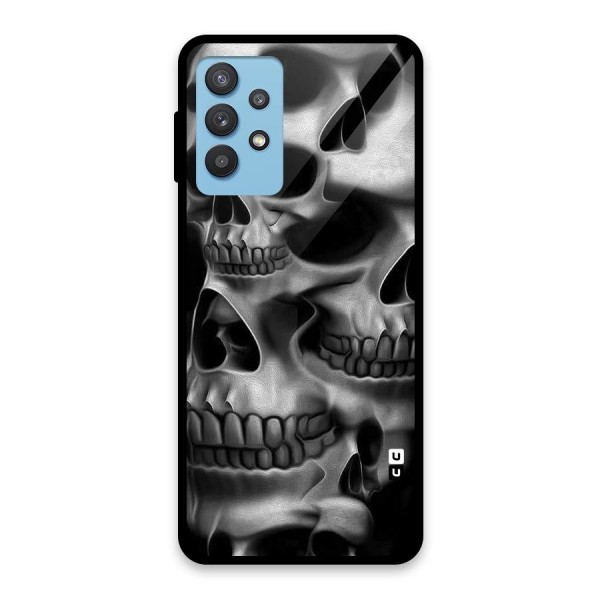 Multiple Skulls Glass Back Case for Galaxy M32 5G