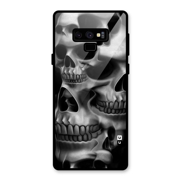 Multiple Skulls Glass Back Case for Galaxy Note 9