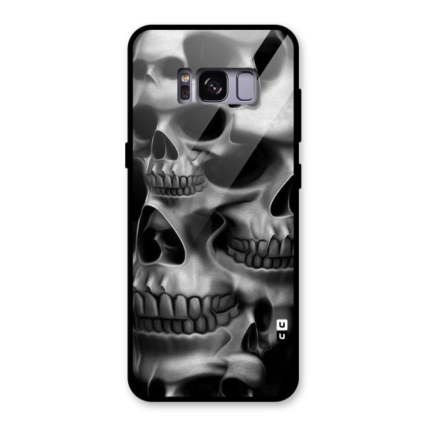 Multiple Skulls Glass Back Case for Galaxy S8