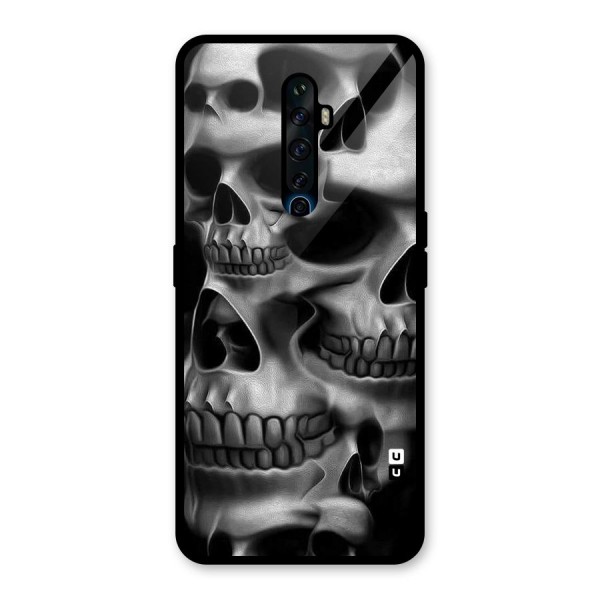 Multiple Skulls Glass Back Case for Oppo Reno2 Z