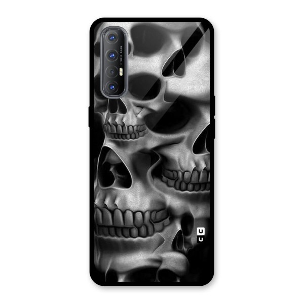 Multiple Skulls Glass Back Case for Oppo Reno3 Pro