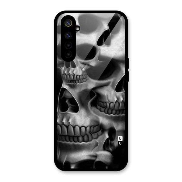 Multiple Skulls Glass Back Case for Realme 6