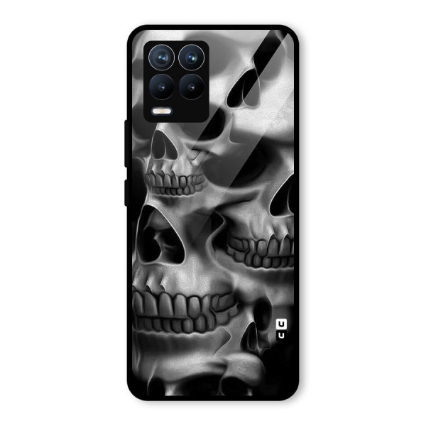 Multiple Skulls Glass Back Case for Realme 8 Pro