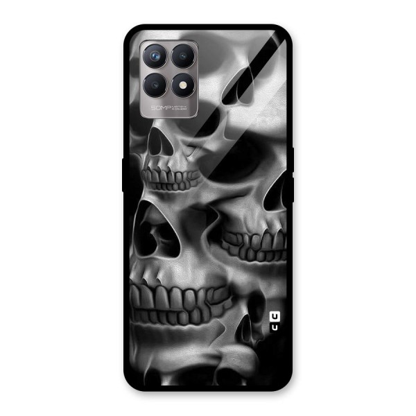 Multiple Skulls Glass Back Case for Realme 8i