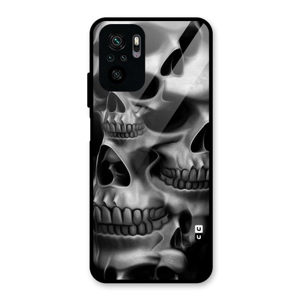 Multiple Skulls Glass Back Case for Redmi Note 10