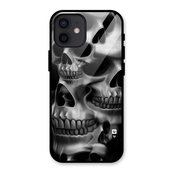 Multiple Skulls Glass Back Case for iPhone 12