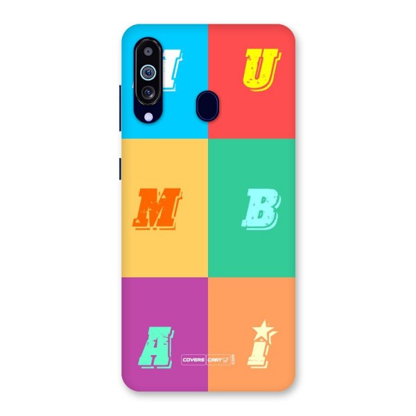 Mumbai Alphabets Back Case for Galaxy A60