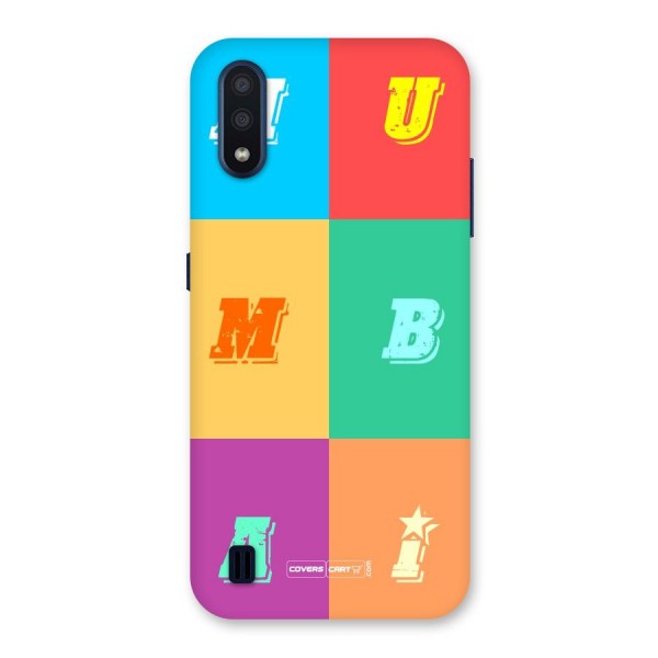 Mumbai Alphabets Back Case for Galaxy M01