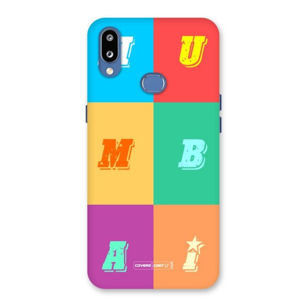 Mumbai Alphabets Back Case for Galaxy M01s