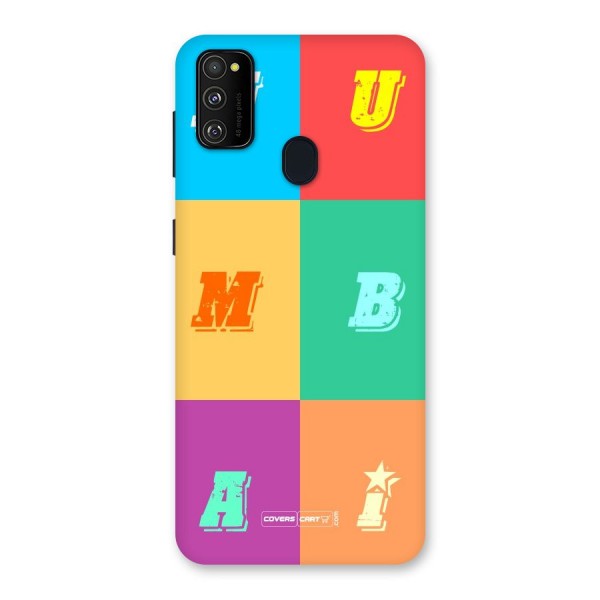 Mumbai Alphabets Back Case for Galaxy M21