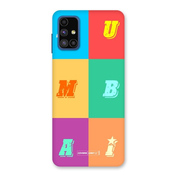 Mumbai Alphabets Back Case for Galaxy M51