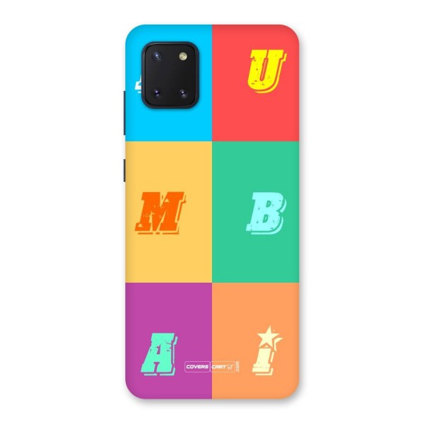 Mumbai Alphabets Back Case for Galaxy Note 10 Lite