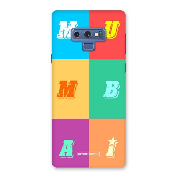 Mumbai Alphabets Back Case for Galaxy Note 9