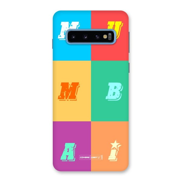 Mumbai Alphabets Back Case for Galaxy S10