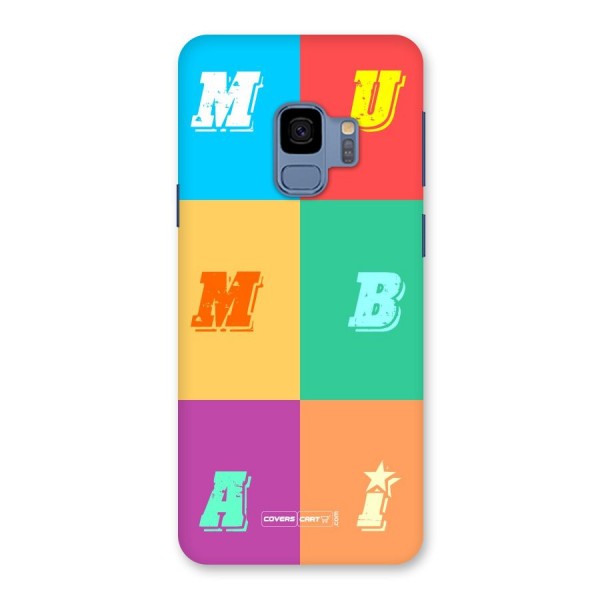 Mumbai Alphabets Back Case for Galaxy S9