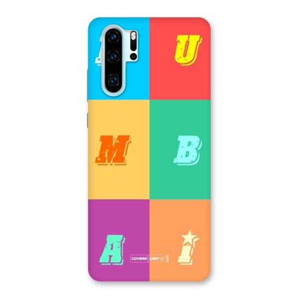 Mumbai Alphabets Back Case for Huawei P30 Pro