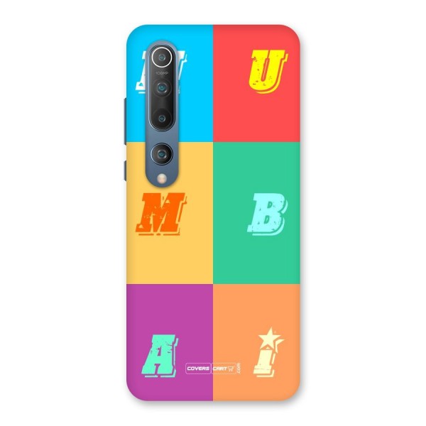 Mumbai Alphabets Back Case for Mi 10