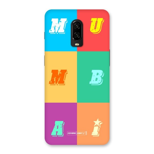 Mumbai Alphabets Back Case for OnePlus 6T