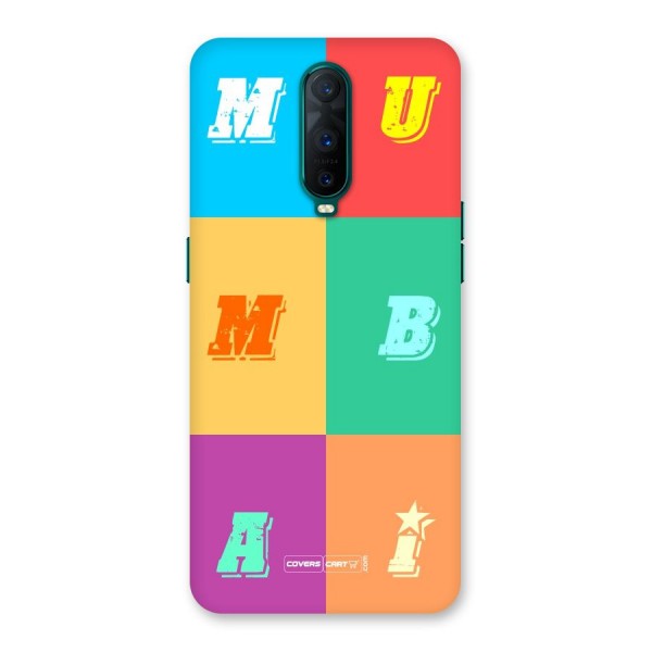 Mumbai Alphabets Back Case for Oppo R17 Pro