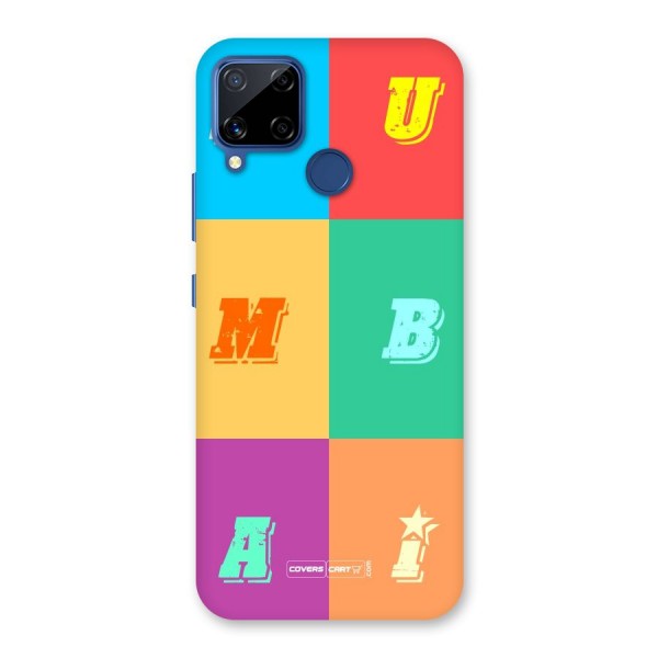 Mumbai Alphabets Back Case for Realme C12